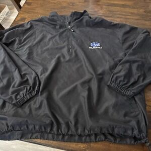 North End Windbreaker 1/4 Zip Pullover Subaru 3xl Black